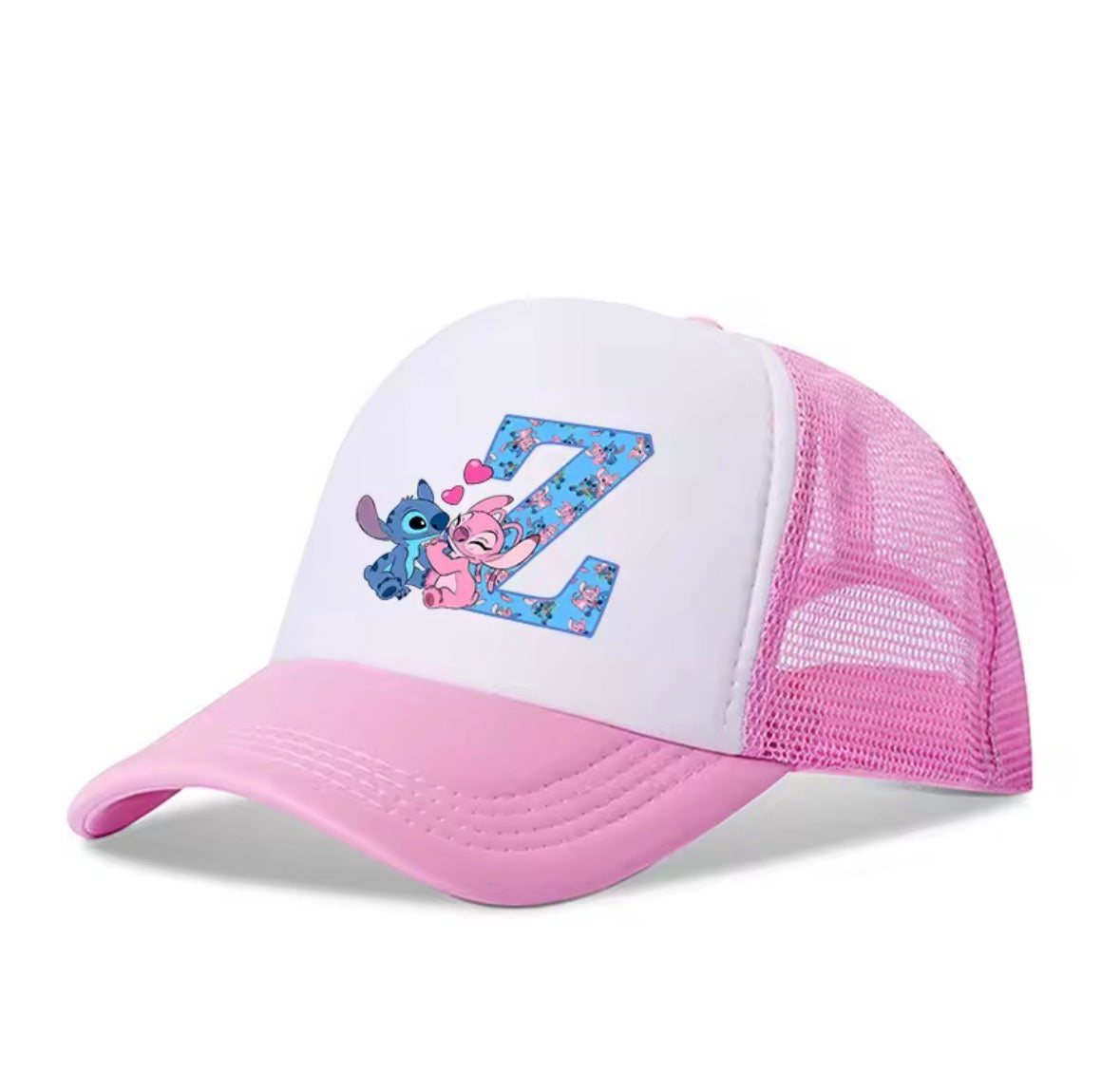 Stitch Alphabet A-Z Adjustable Size Baseball Cap
