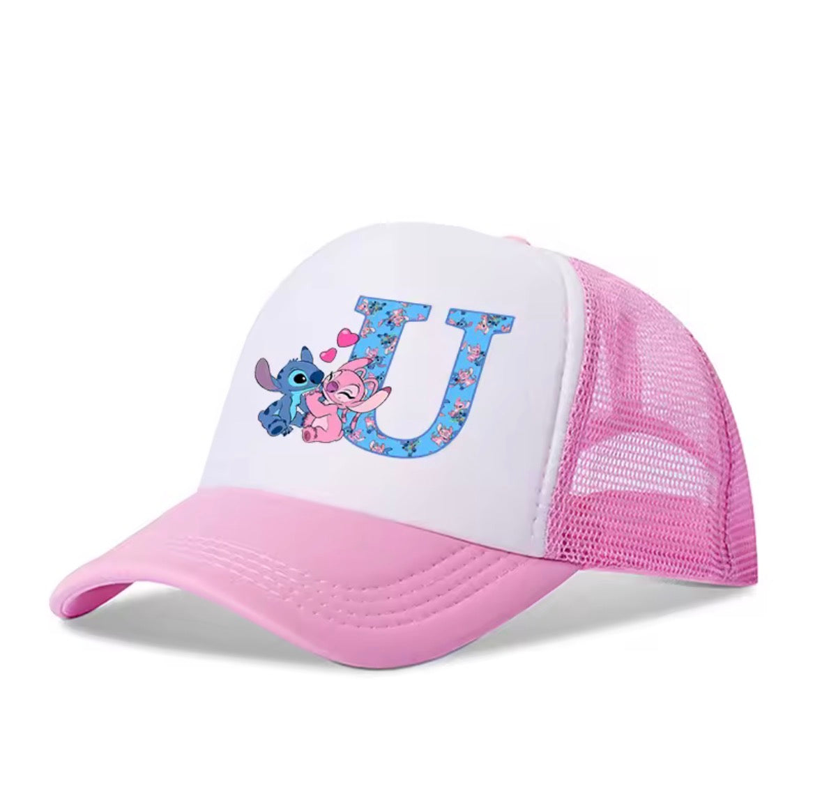 Stitch Alphabet A-Z Adjustable Size Baseball Cap