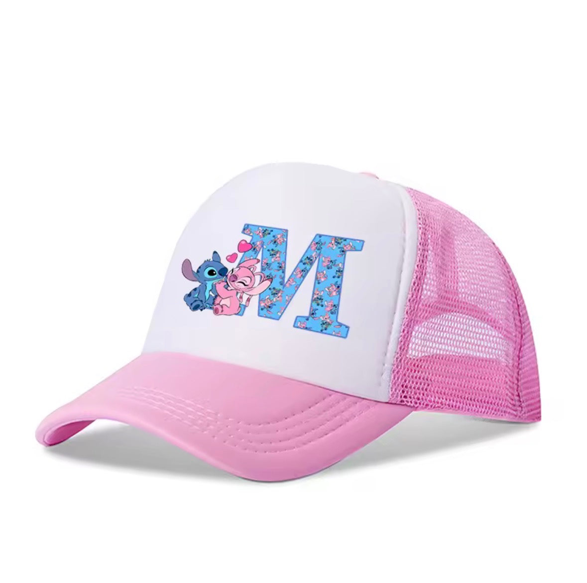 Stitch Alphabet A-Z Adjustable Size Baseball Cap