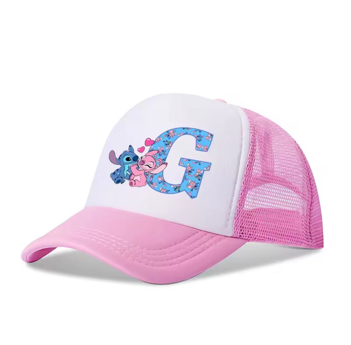 Stitch Alphabet A-Z Adjustable Size Baseball Cap