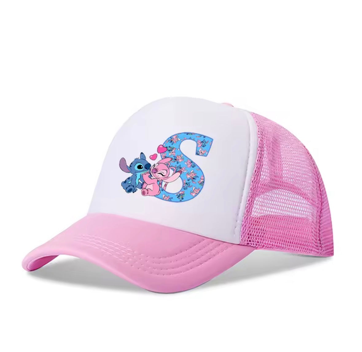 Stitch Alphabet A-Z Adjustable Size Baseball Cap