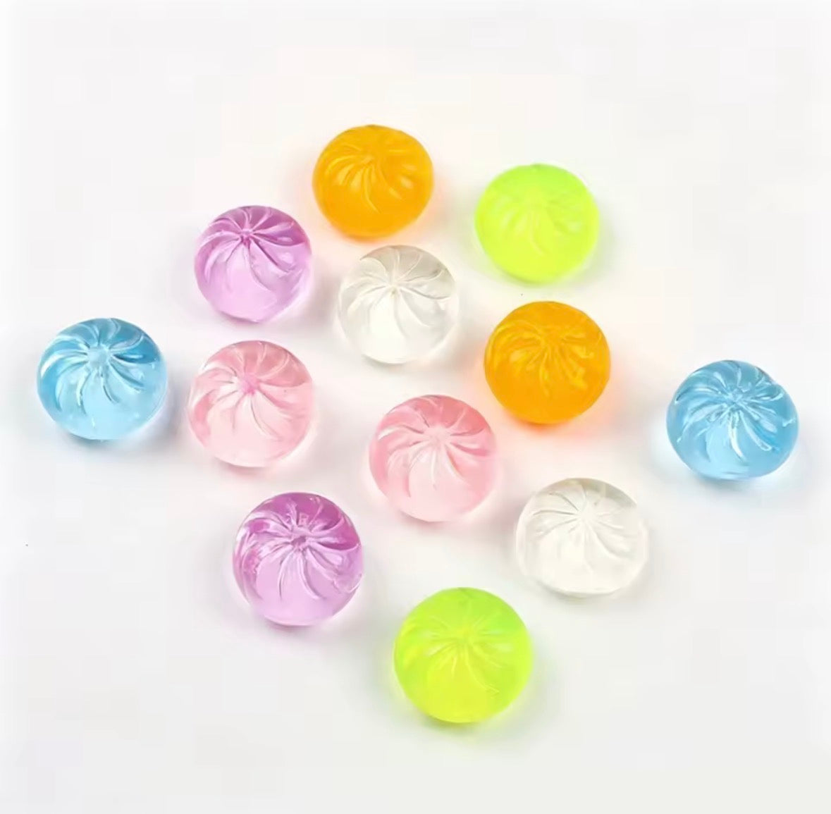5Pcs Mini Dumplings with Steamer Bun Squeezable Toys Set