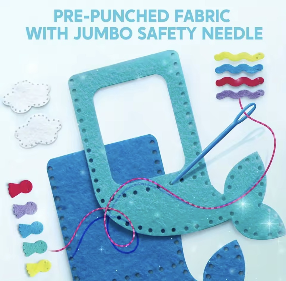 KleverKids 7 Sewing Projects Craft & Sewing Kit