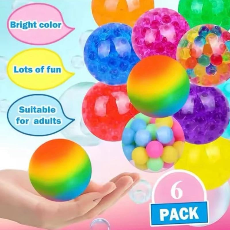6PCS Small Squishy Stress Balls Set