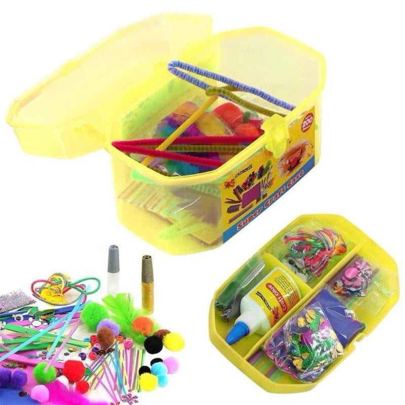 Giant Mega Super Craft Art Carry Case With Over 200 Pieces