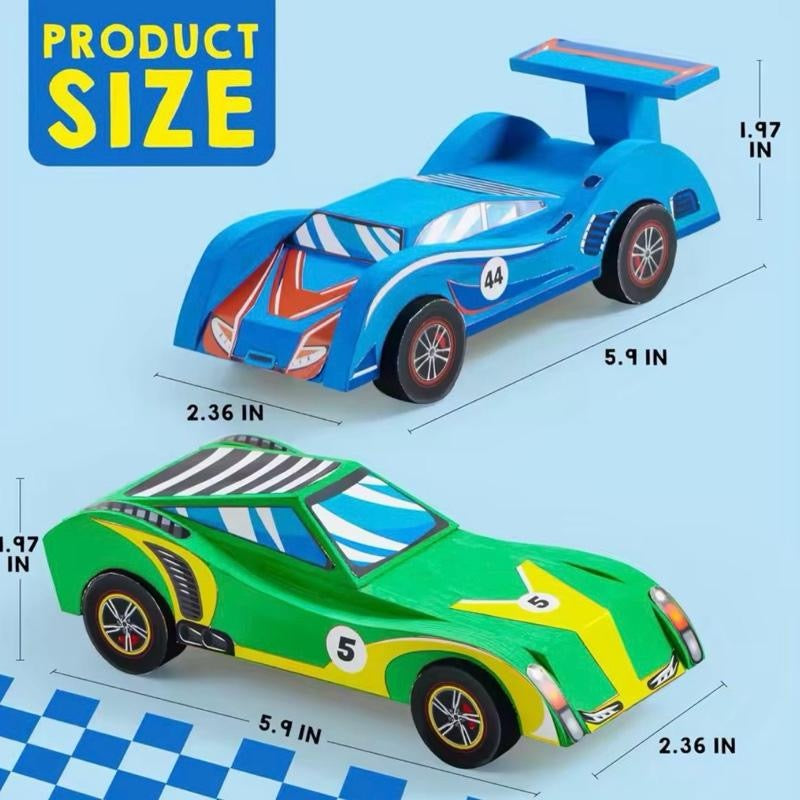 DIY Wooden Race Cars - Build & Paint 4 Race Cars
