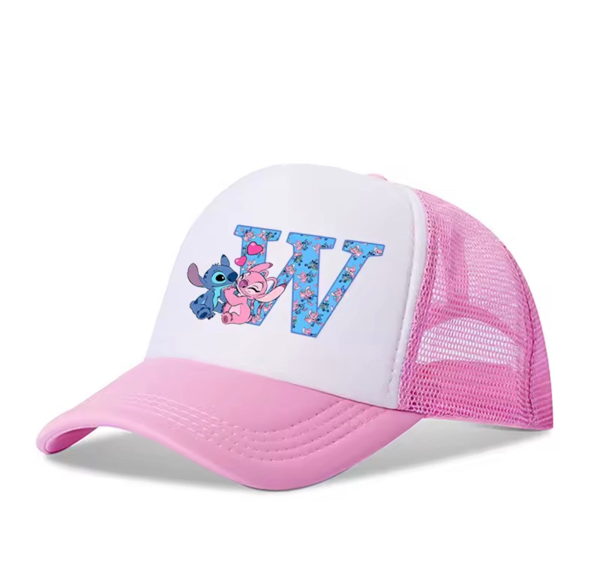 Stitch Alphabet A-Z Adjustable Size Baseball Cap