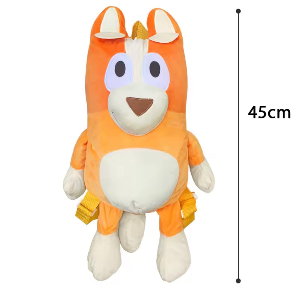 45CM Large Bluey & Bingo Plush Children's Backpack Toys