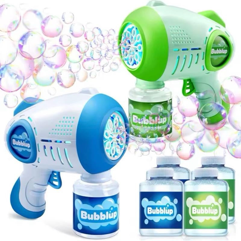 Sloosh 2 Kids Bubble Guns With 4 Bottles Solution