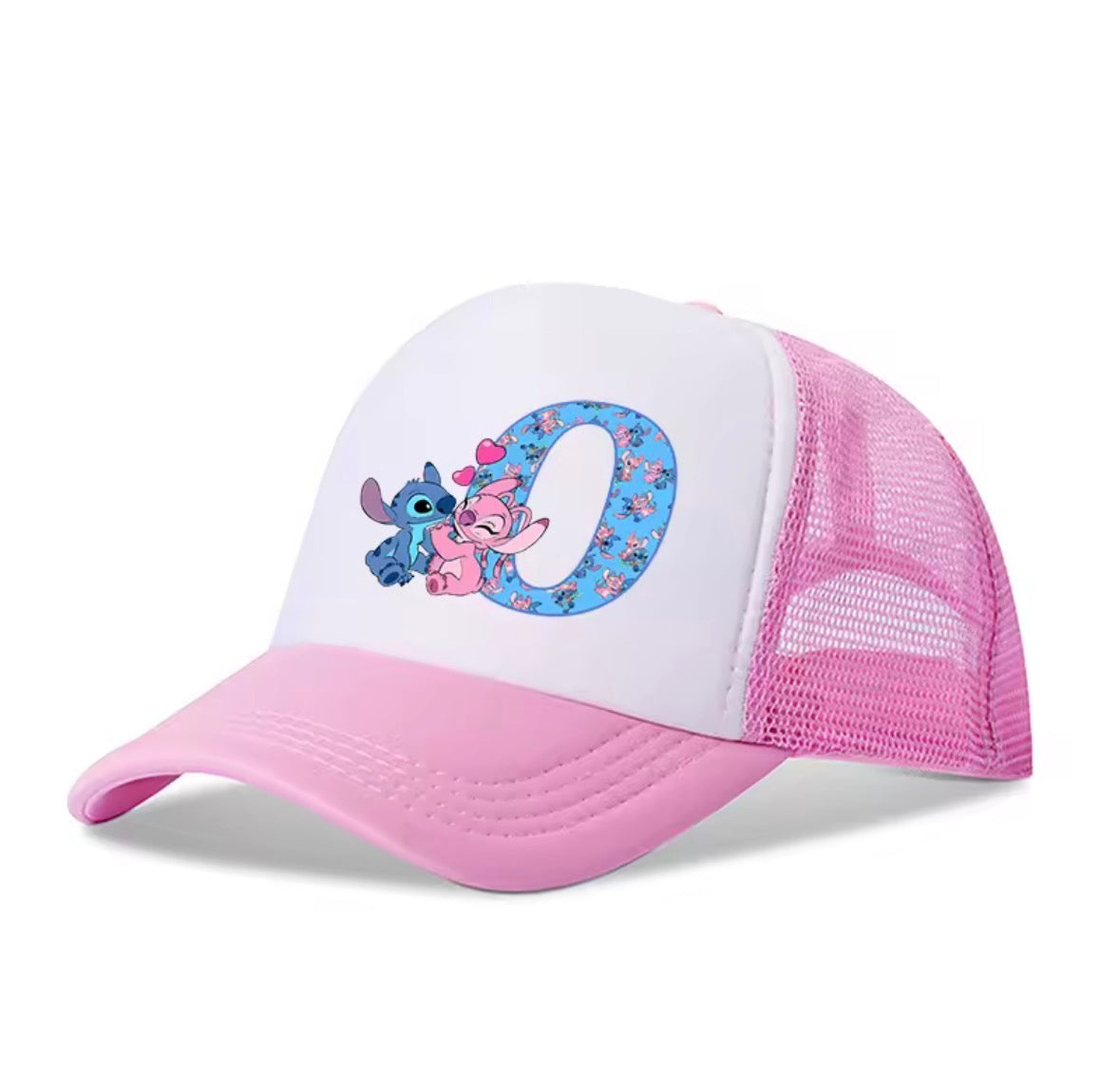 Stitch Alphabet A-Z Adjustable Size Baseball Cap