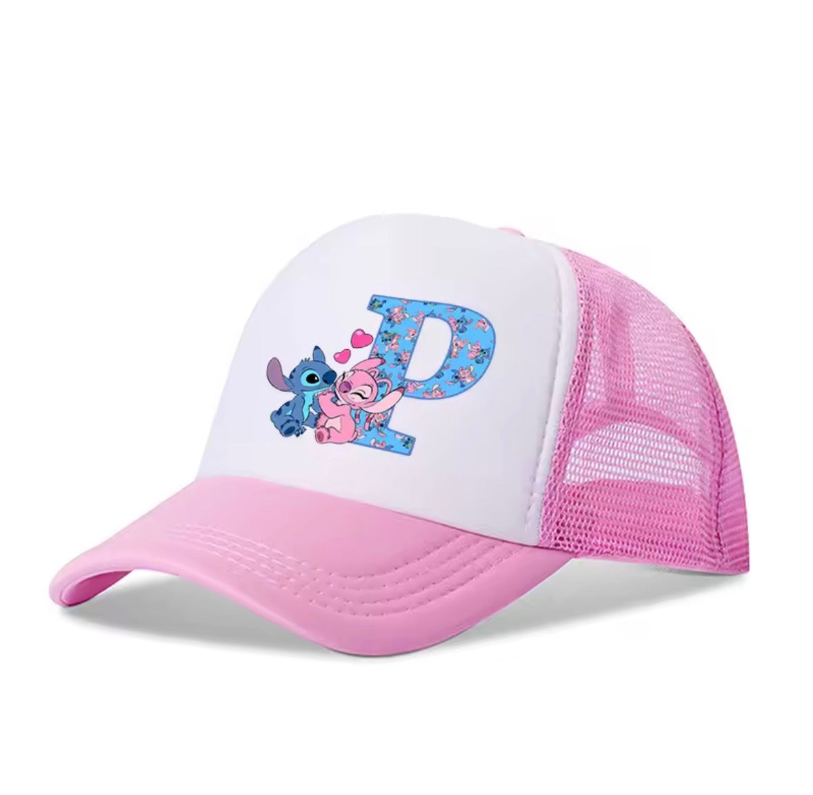 Stitch Alphabet A-Z Adjustable Size Baseball Cap