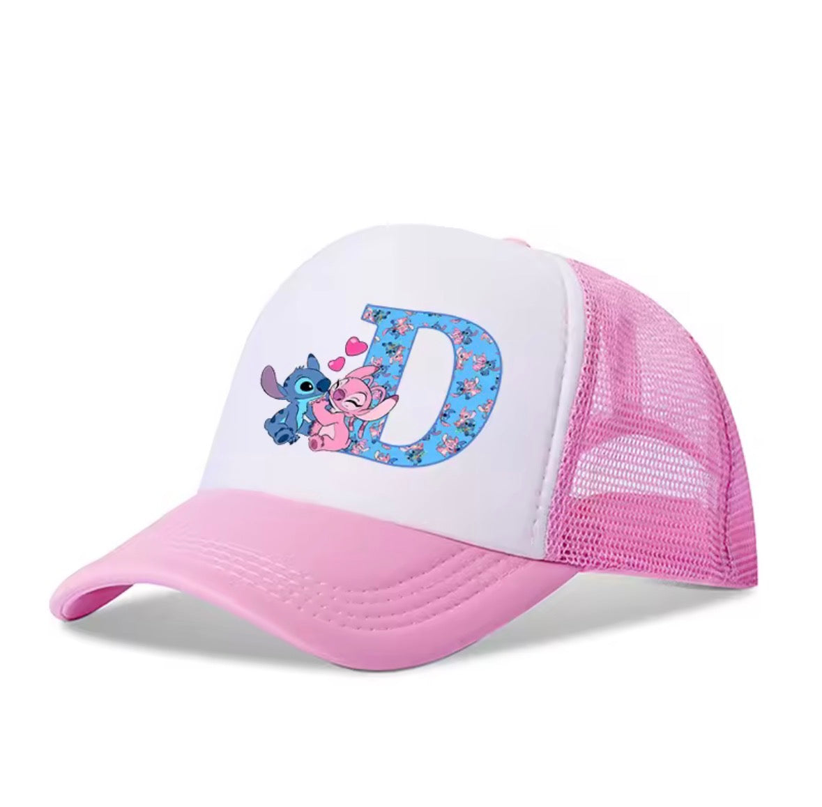 Stitch Alphabet A-Z Adjustable Size Baseball Cap