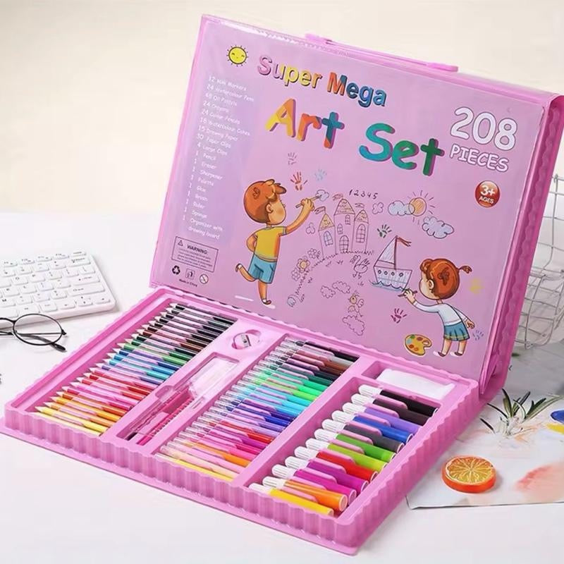208 Pieces Set Watercolor Pen Set For Painting Art & Crafts