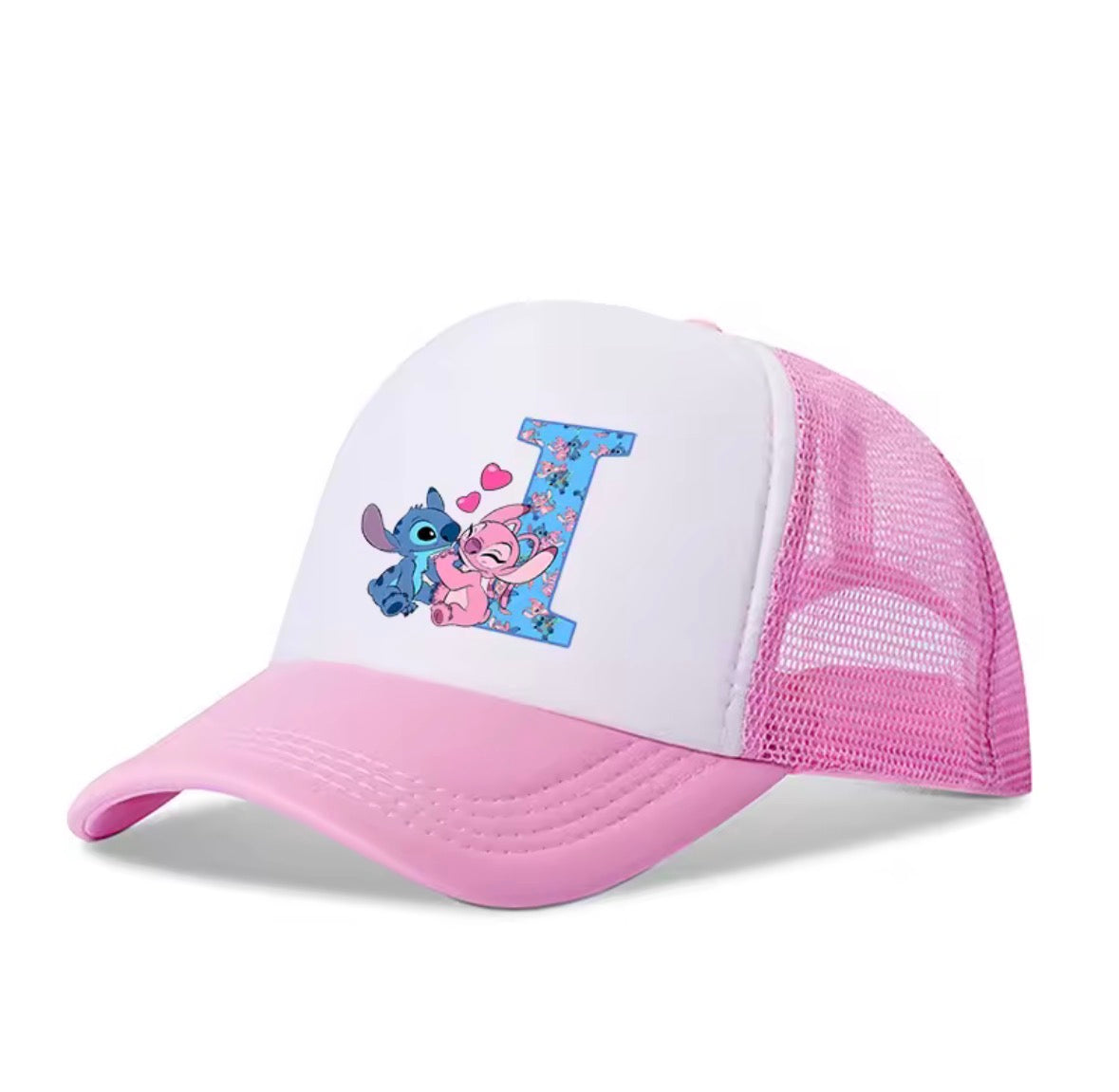 Stitch Alphabet A-Z Adjustable Size Baseball Cap