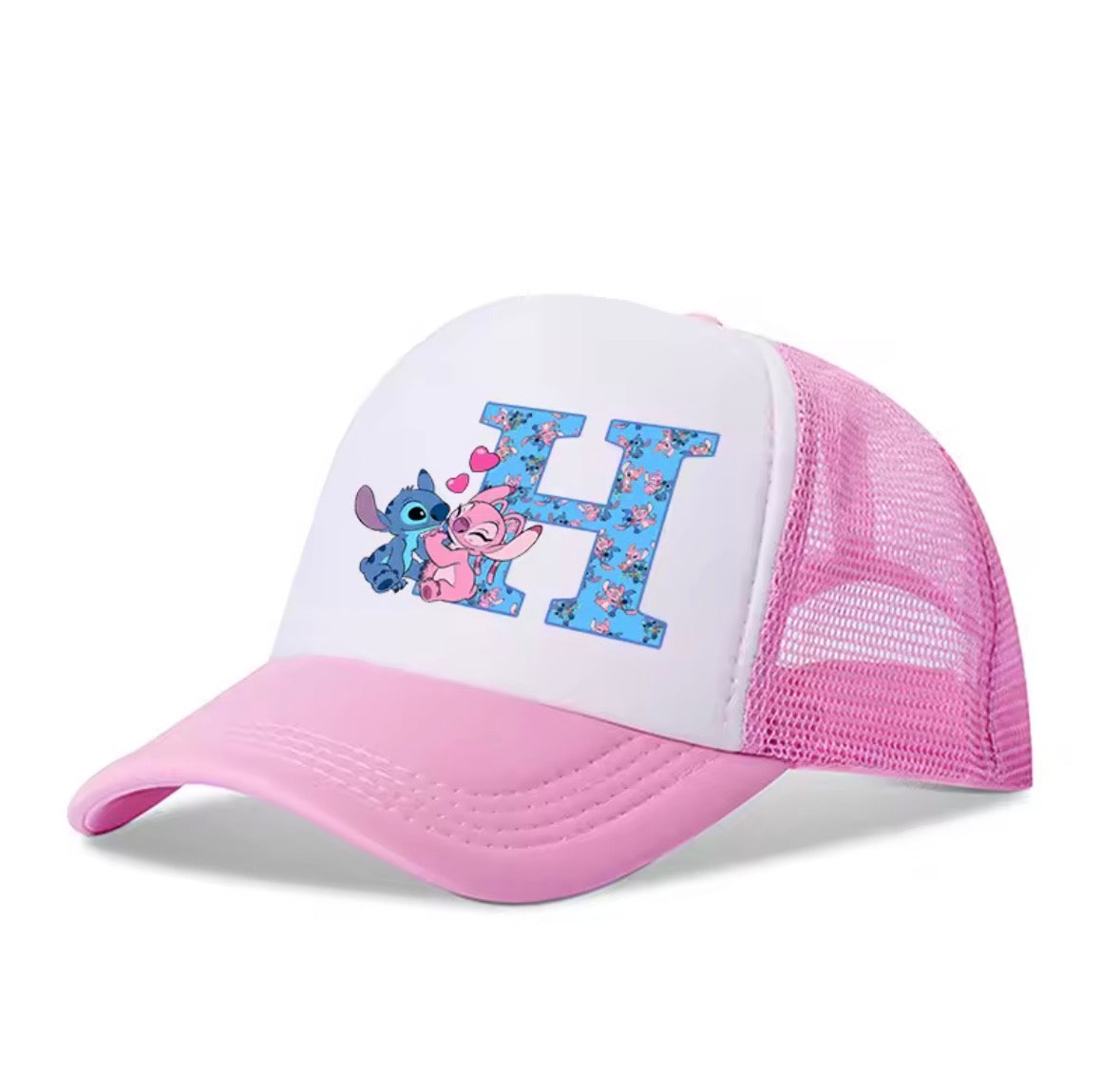 Stitch Alphabet A-Z Adjustable Size Baseball Cap