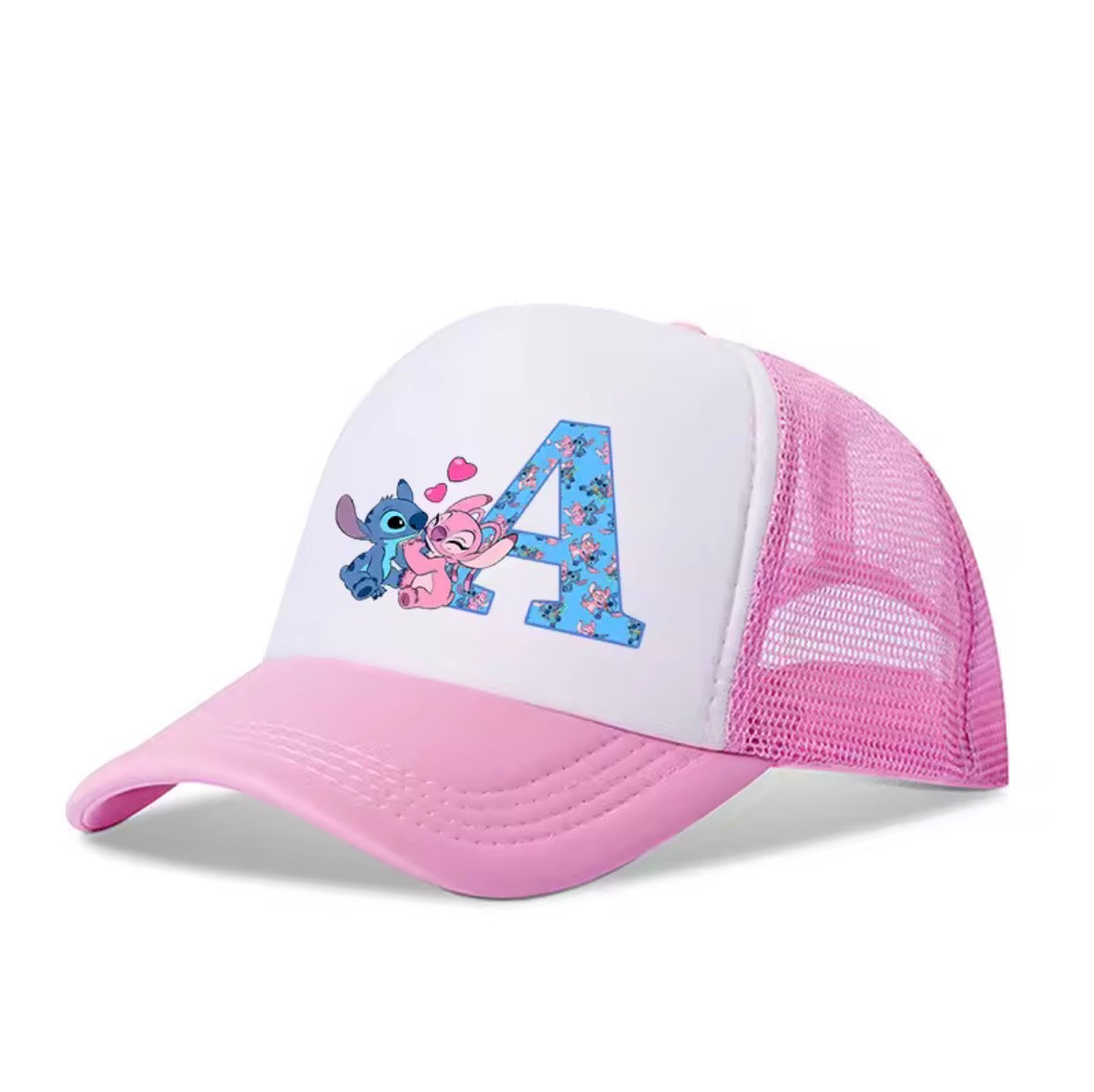 Stitch Alphabet A-Z Adjustable Size Baseball Cap