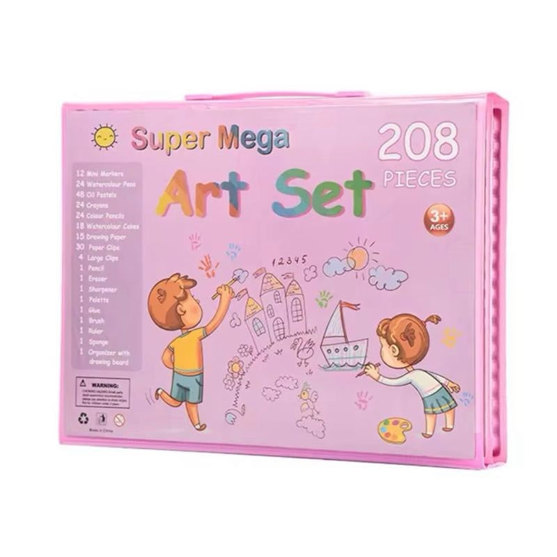 208 Pieces Set Watercolor Pen Set For Painting Art & Crafts