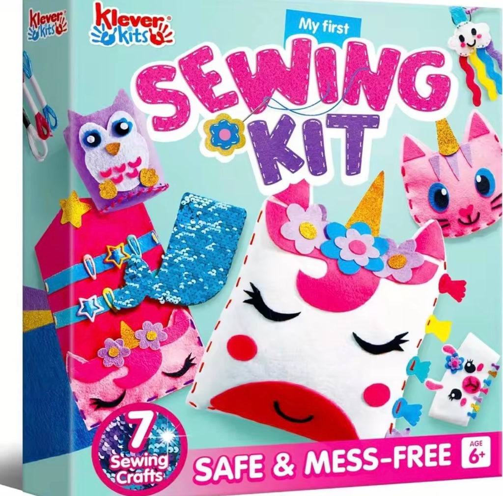 KleverKids 7 Sewing Projects Craft & Sewing Kit