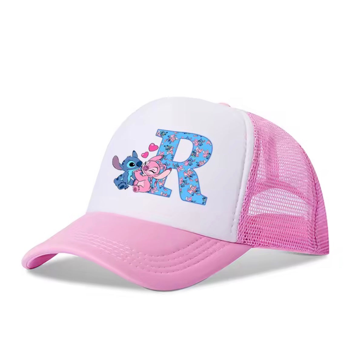 Stitch Alphabet A-Z Adjustable Size Baseball Cap