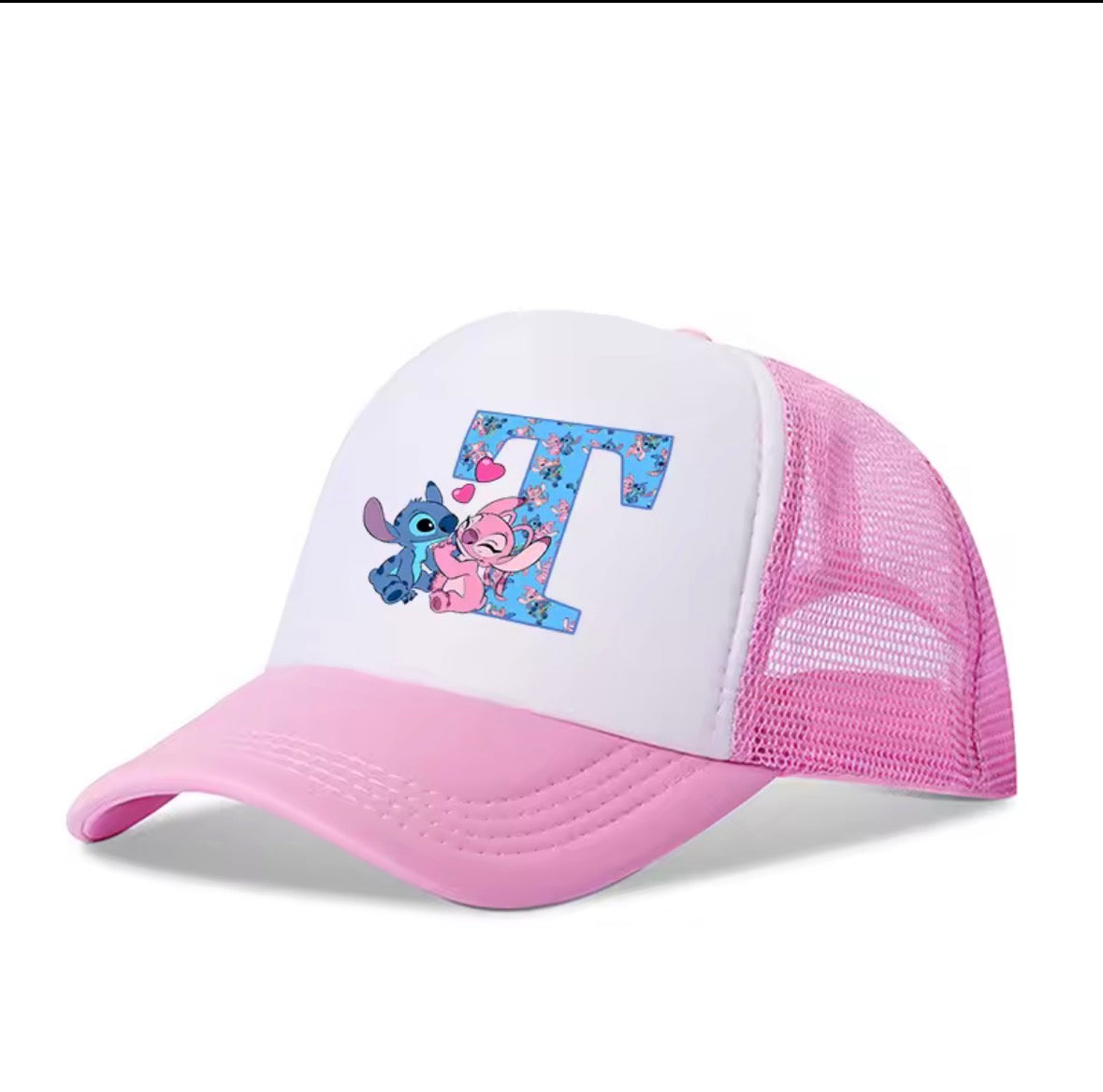 Stitch Alphabet A-Z Adjustable Size Baseball Cap