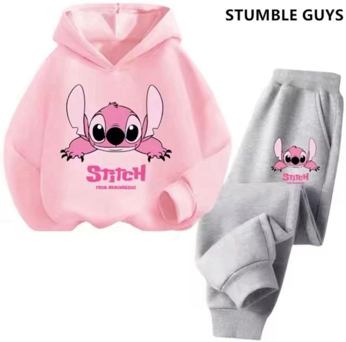 Stitch 2pc Tracksuit Set For Children Ages 2-14 Years
