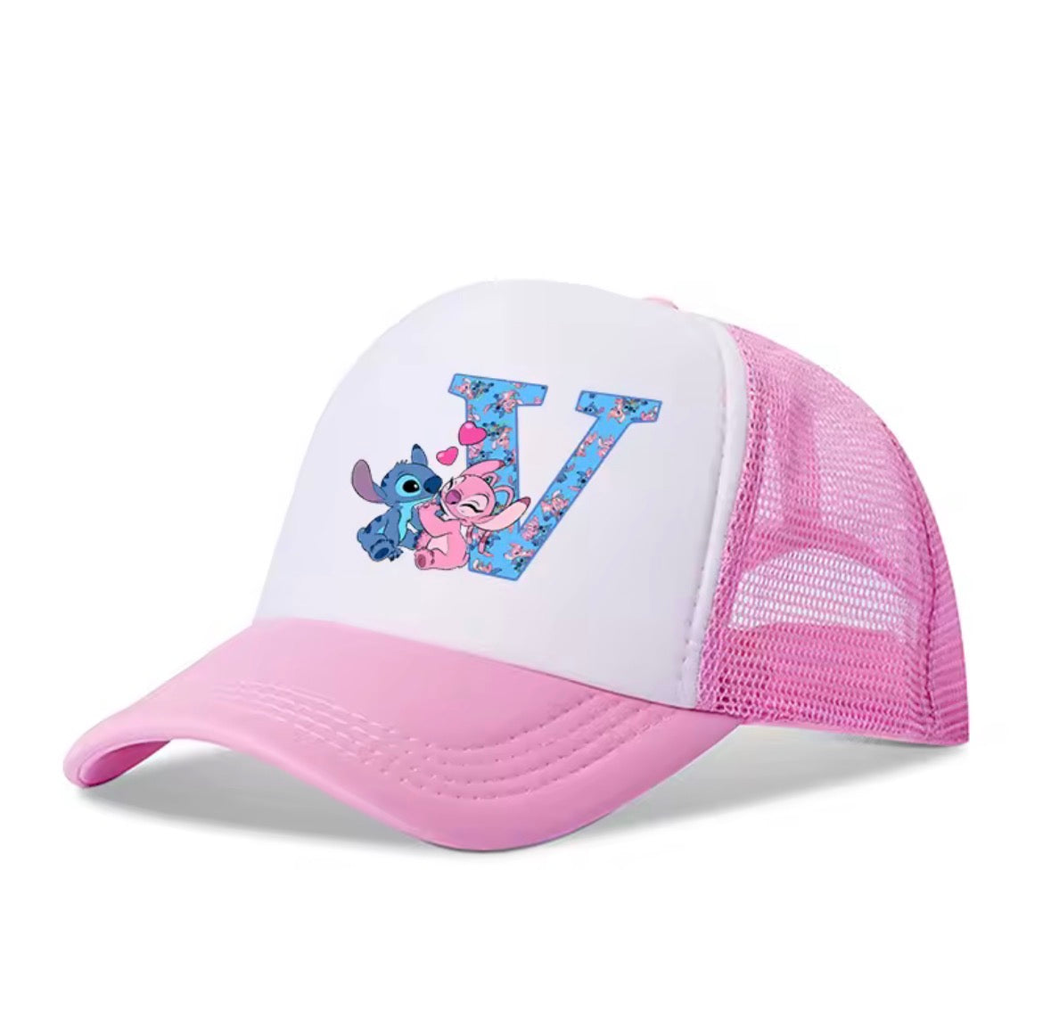 Stitch Alphabet A-Z Adjustable Size Baseball Cap
