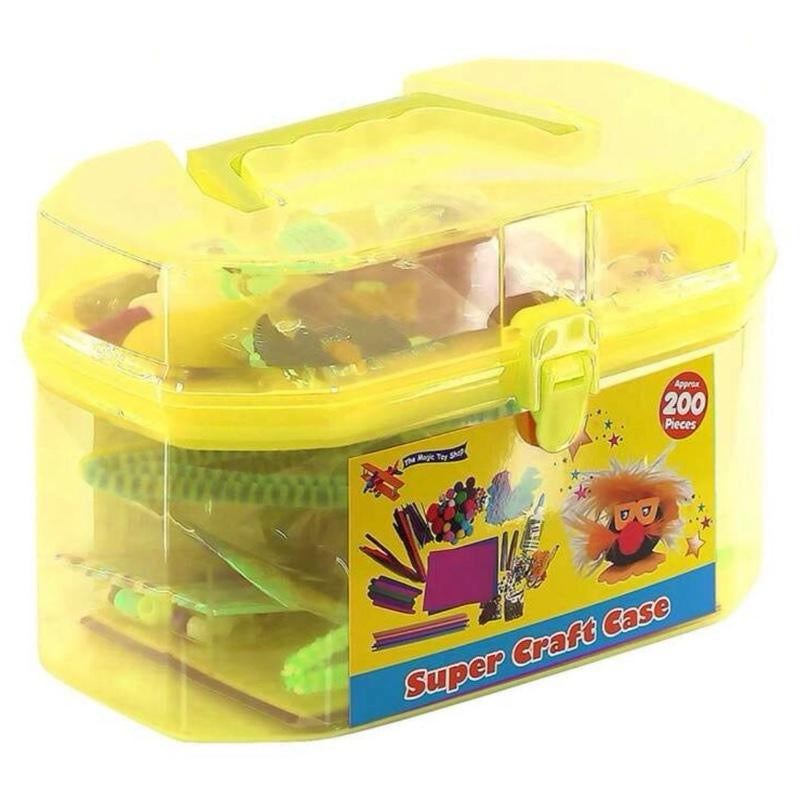 Giant Mega Super Craft Art Carry Case With Over 200 Pieces