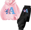 Stitch Personalised Alphabet Girls Children Tracksuit 3-14 Years