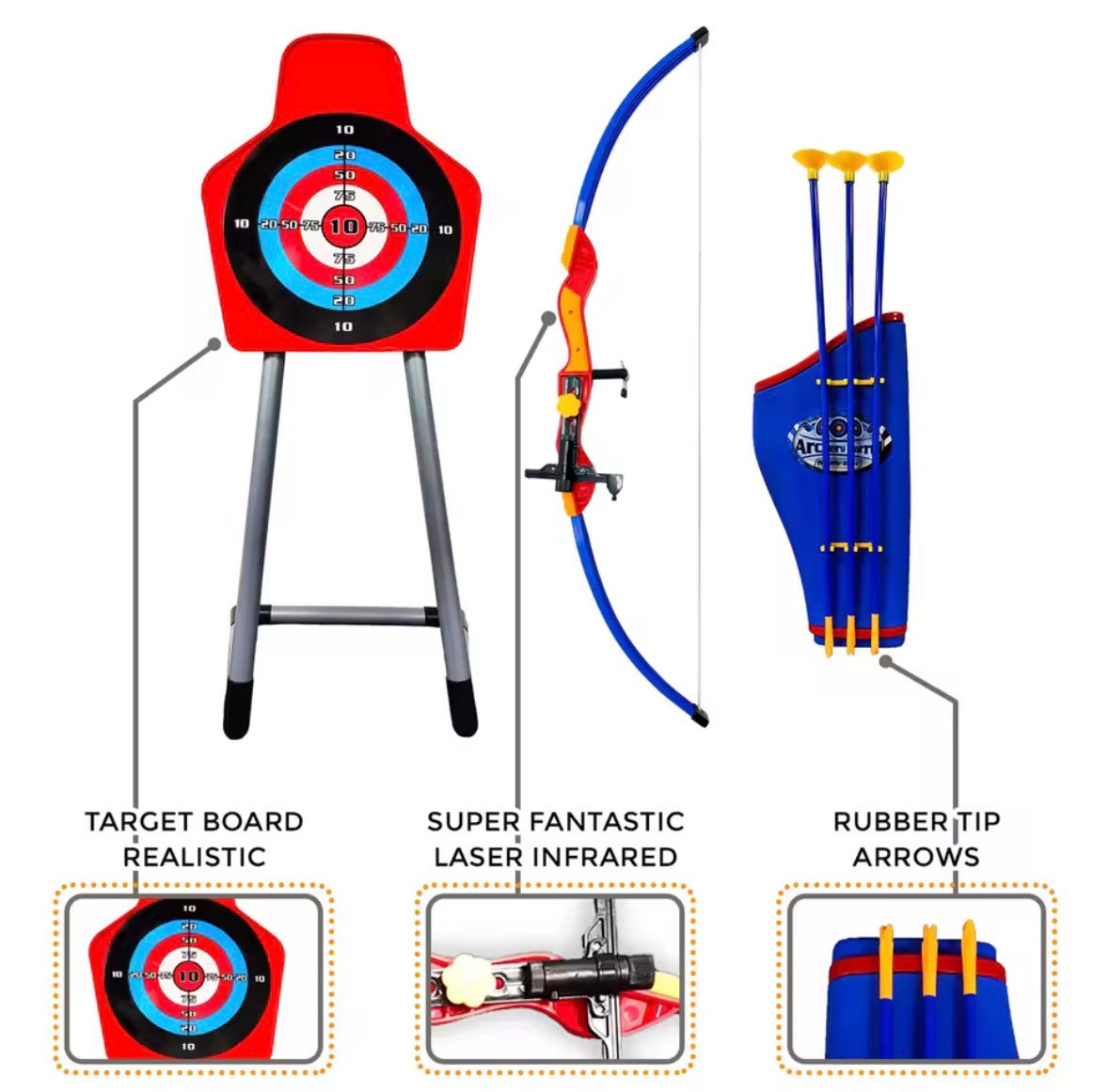Laser Bow Arrow Archery Set for Children