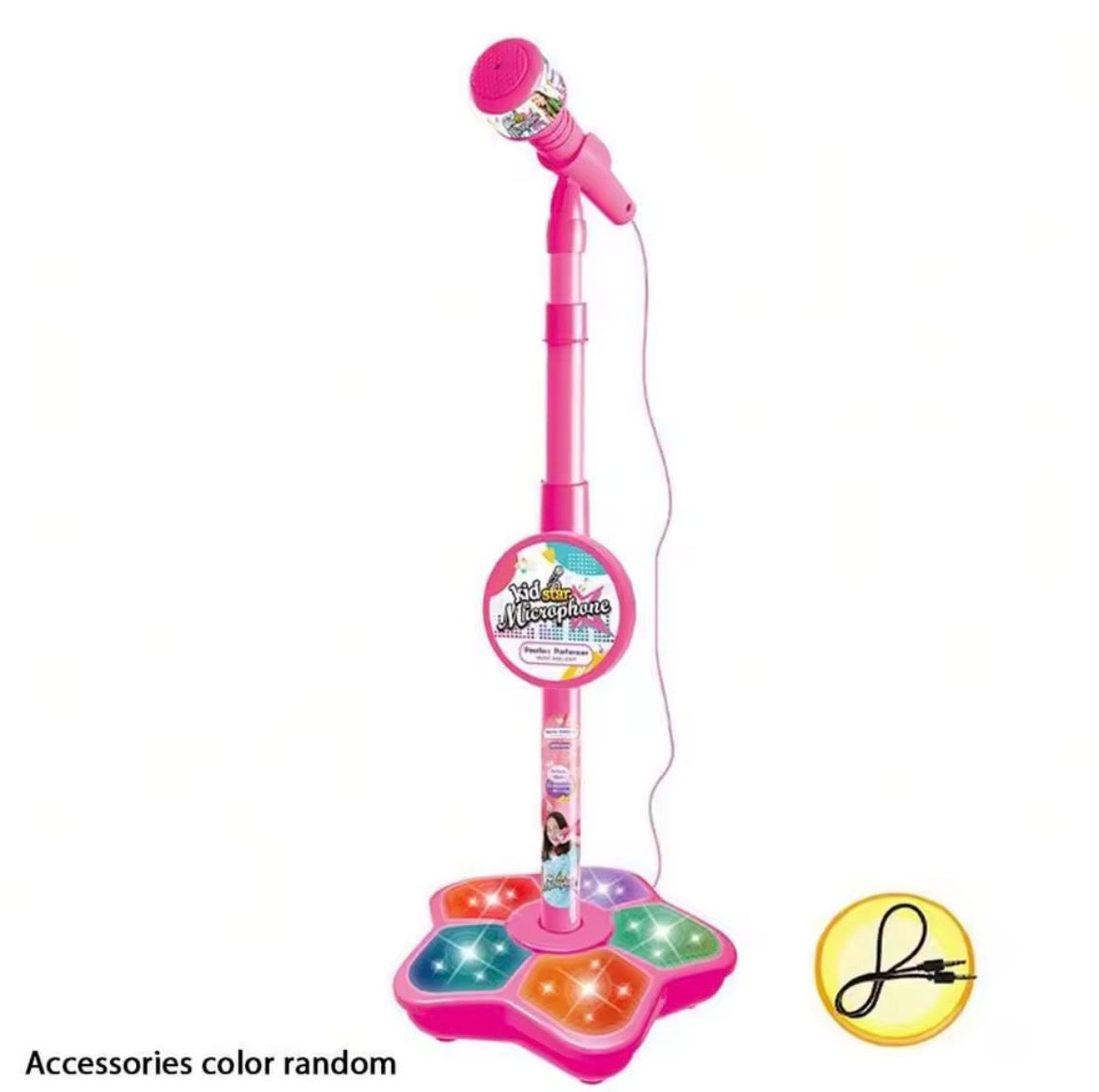 Kids Microphone & Stand Toy, Portable Children's Karaoke