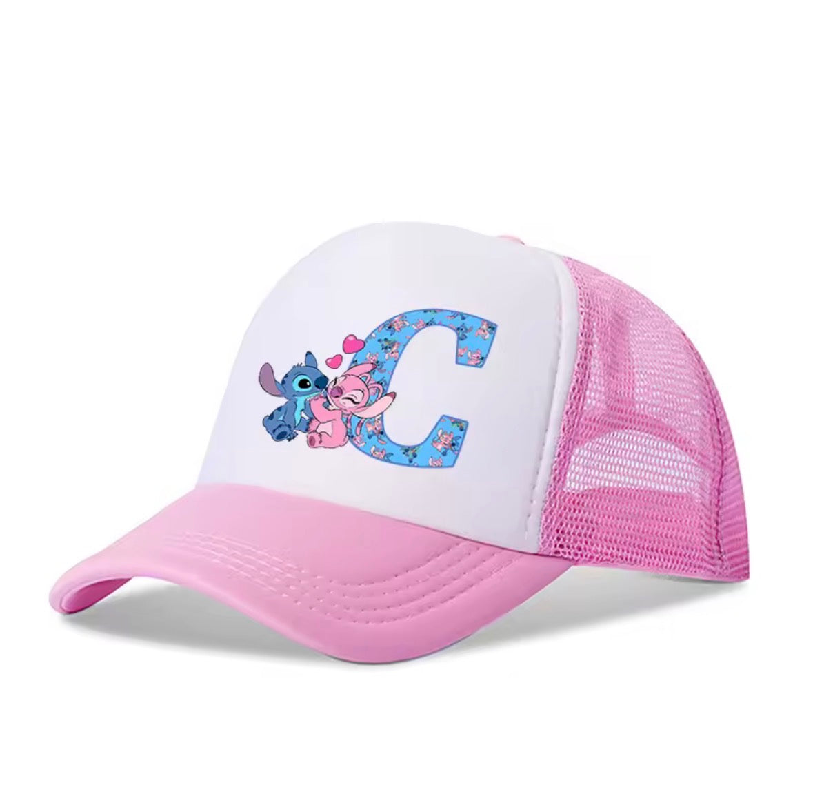 Stitch Alphabet A-Z Adjustable Size Baseball Cap