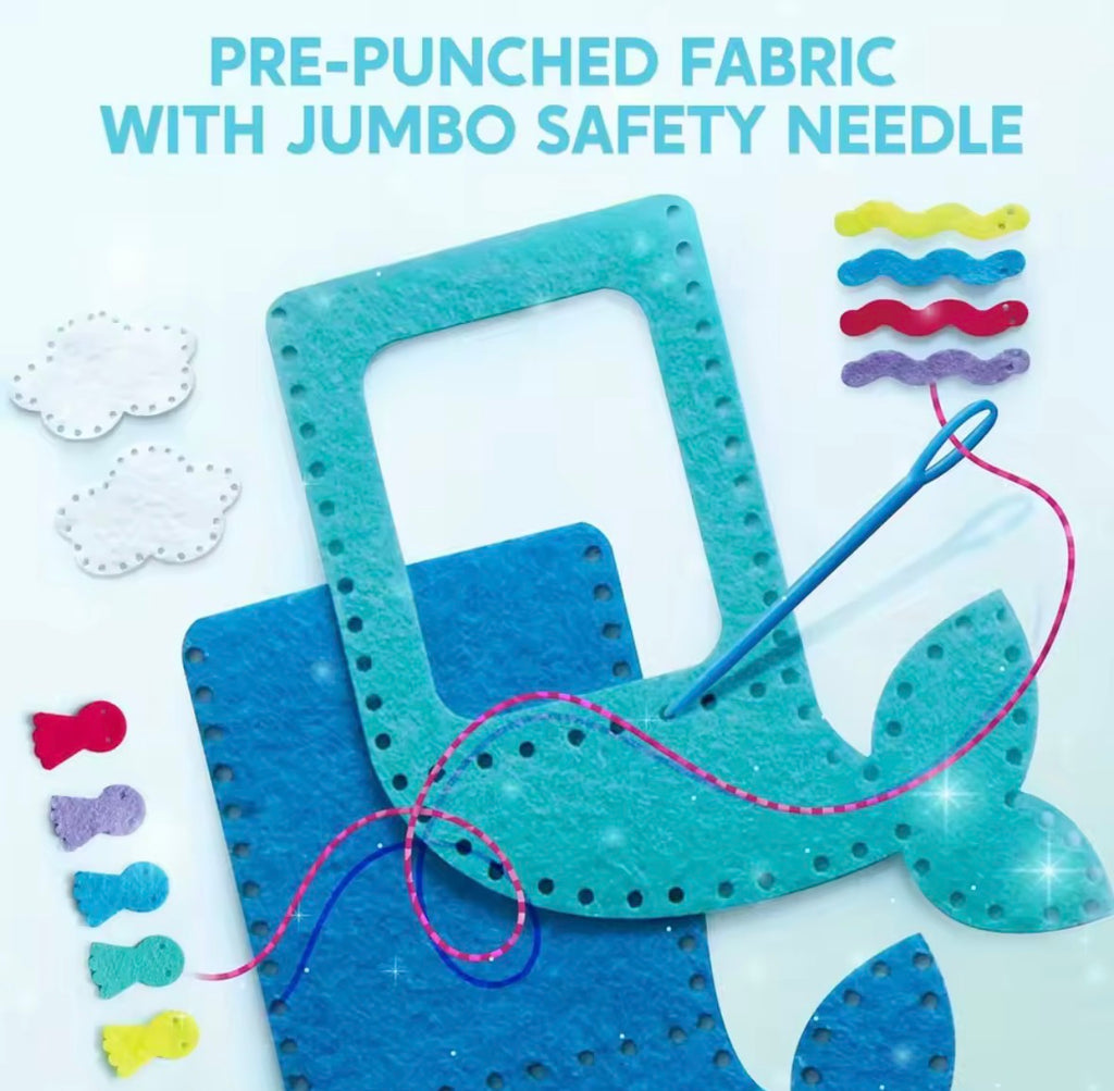 KleverKids 7 Sewing Projects Craft & Sewing Kit