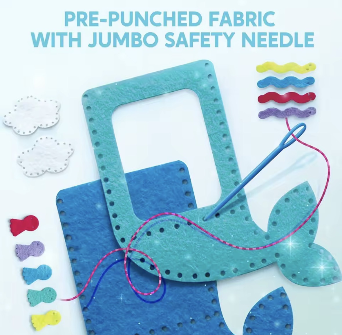 KleverKids 7 Sewing Projects Craft & Sewing Kit